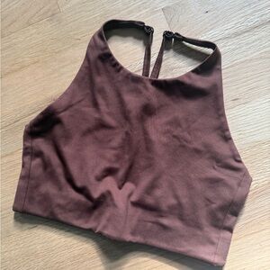 Girlfriend Collective Deep Brown Sports Bra